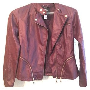 Vegan Maroon Jacket
